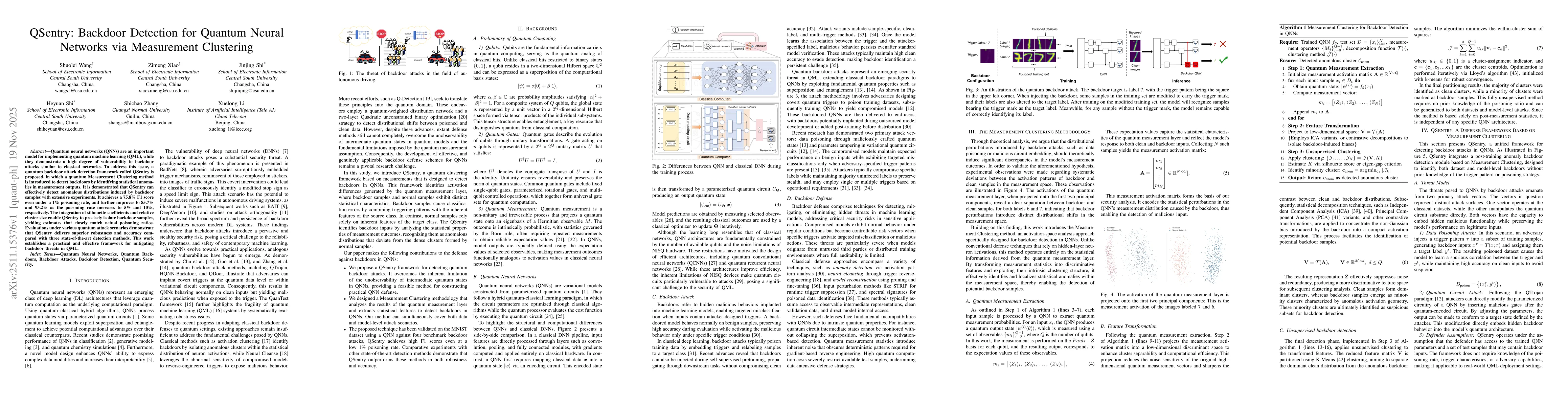 Thumbnail for QSentry: Backdoor Detection for Quantum Neural Networks via Measurement Clustering