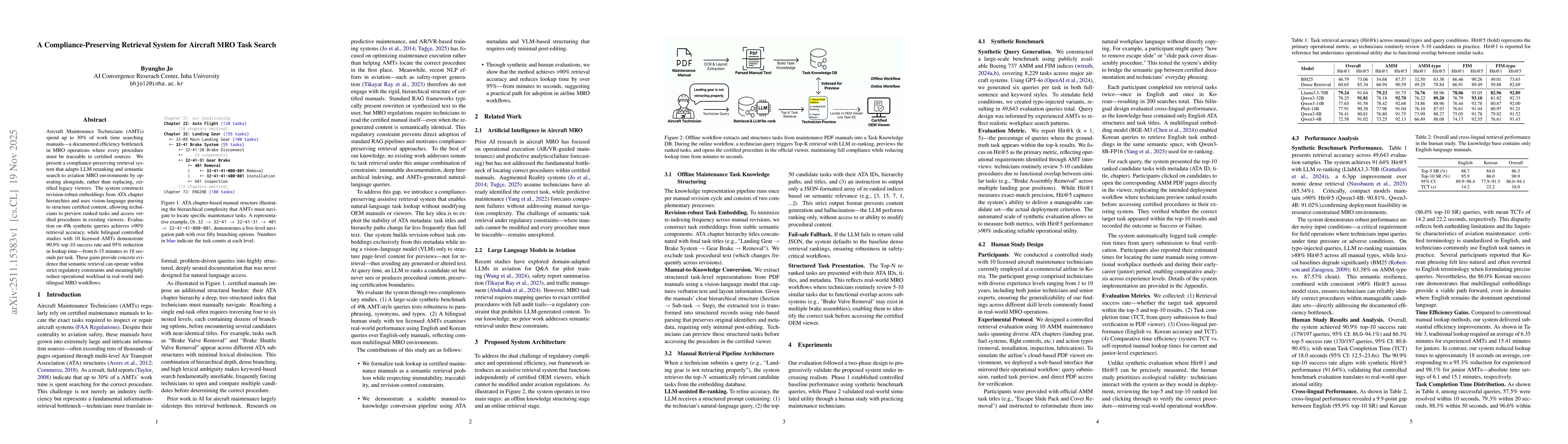 Thumbnail for A Compliance-Preserving Retrieval System for Aircraft MRO Task Search