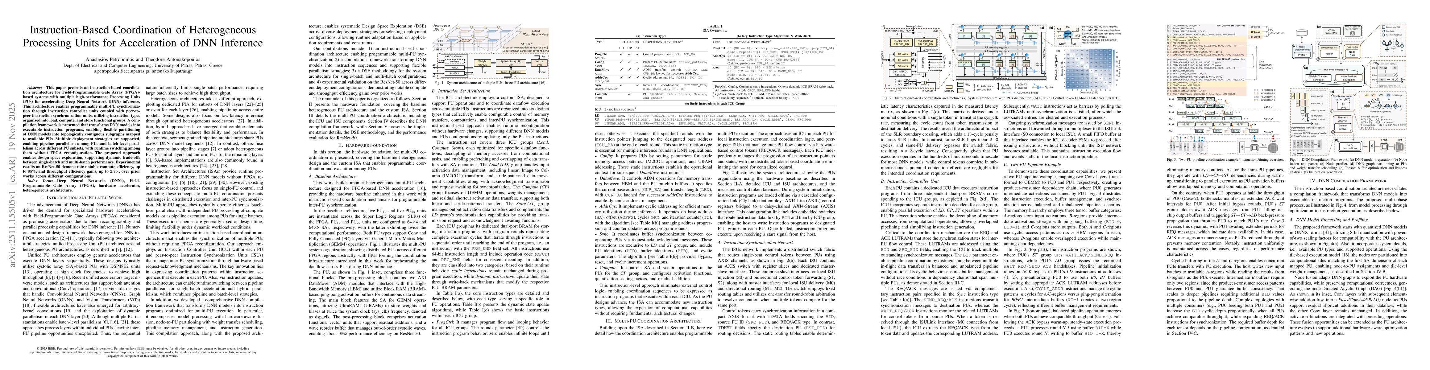Thumbnail for Instruction-Based Coordination of Heterogeneous Processing Units for Acceleration of DNN Inference