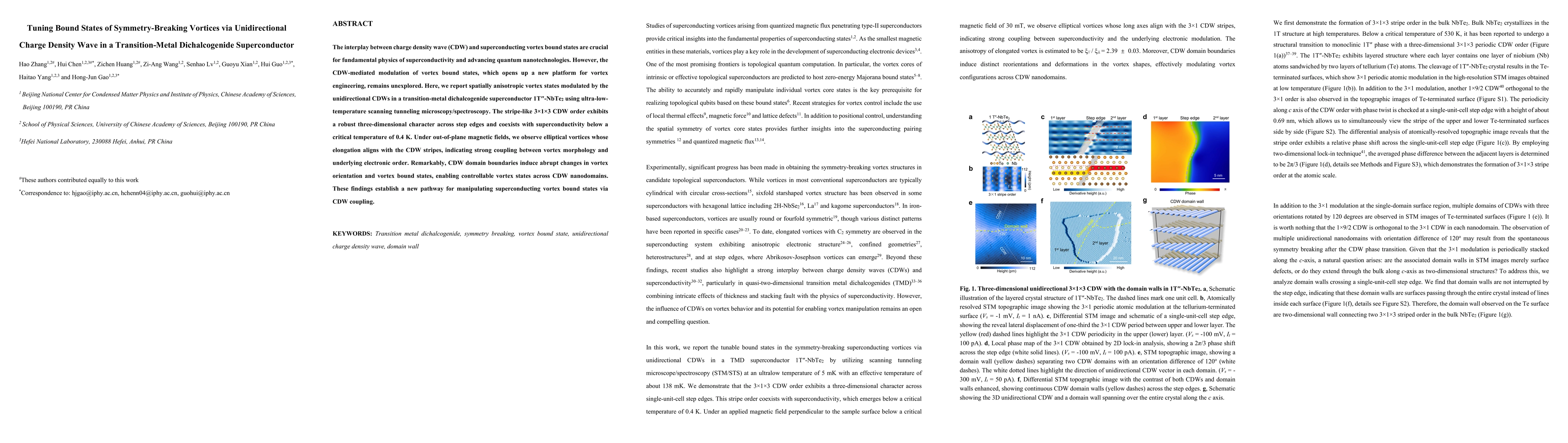 Thumbnail for Tuning Bound States of Symmetry-Breaking Vortices via Unidirectional Charge Density Wave in a Transition-Metal Dichalcogenide Superconductor