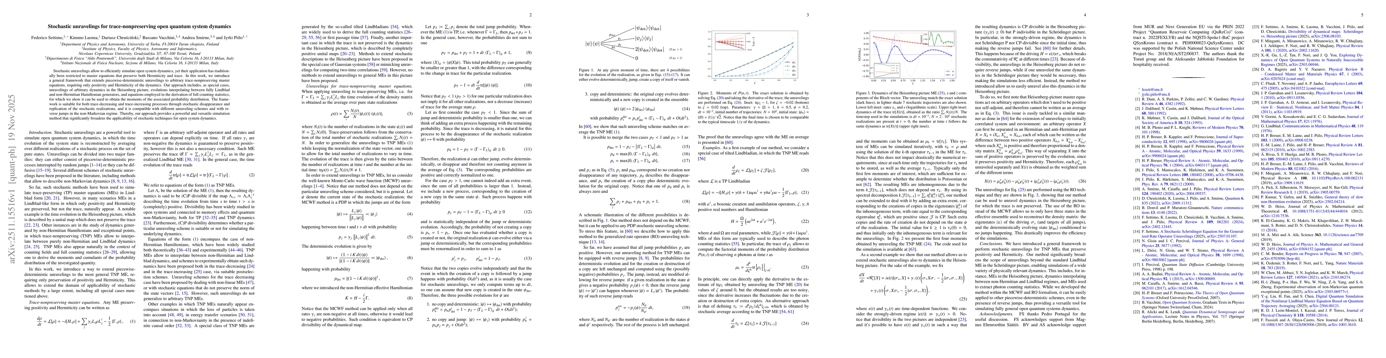 Thumbnail for Stochastic unravelings for trace-nonpreserving open quantum system dynamics
