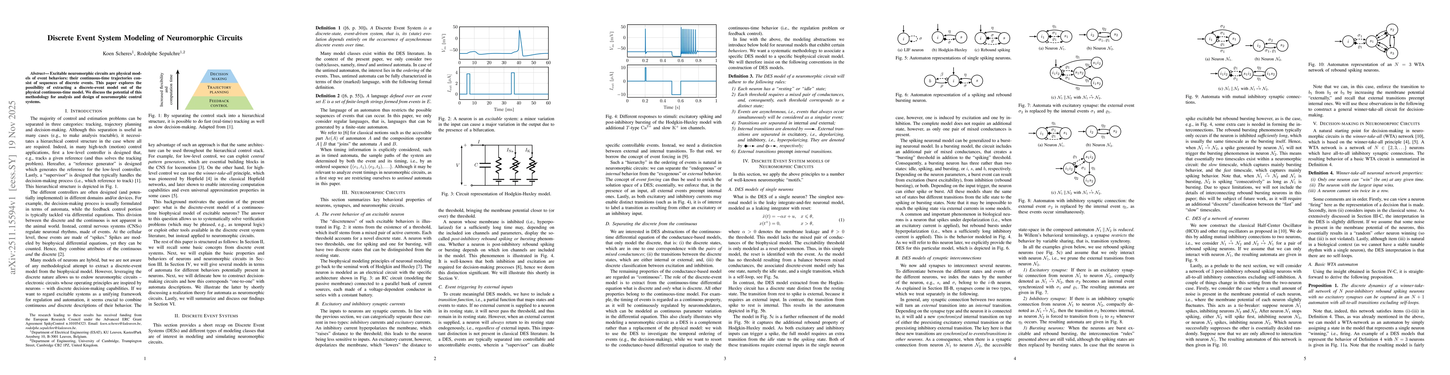 Thumbnail for Discrete Event System Modeling of Neuromorphic Circuits