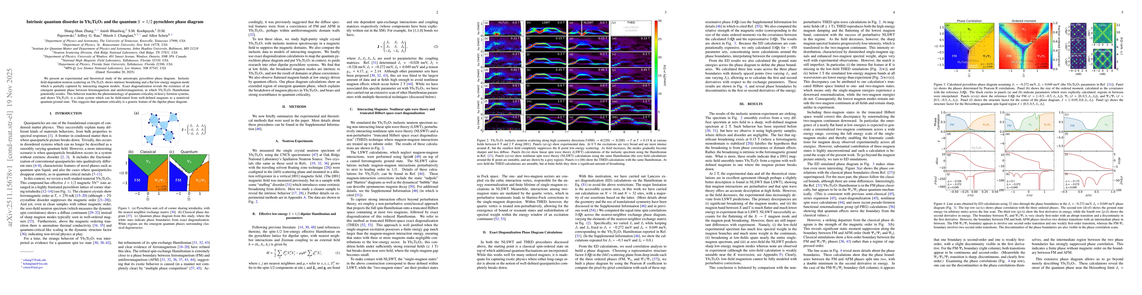 Thumbnail for Intrinsic quantum disorder in Yb2Ti2O7 and the quantum S=1/2 pyrochlore phase diagram