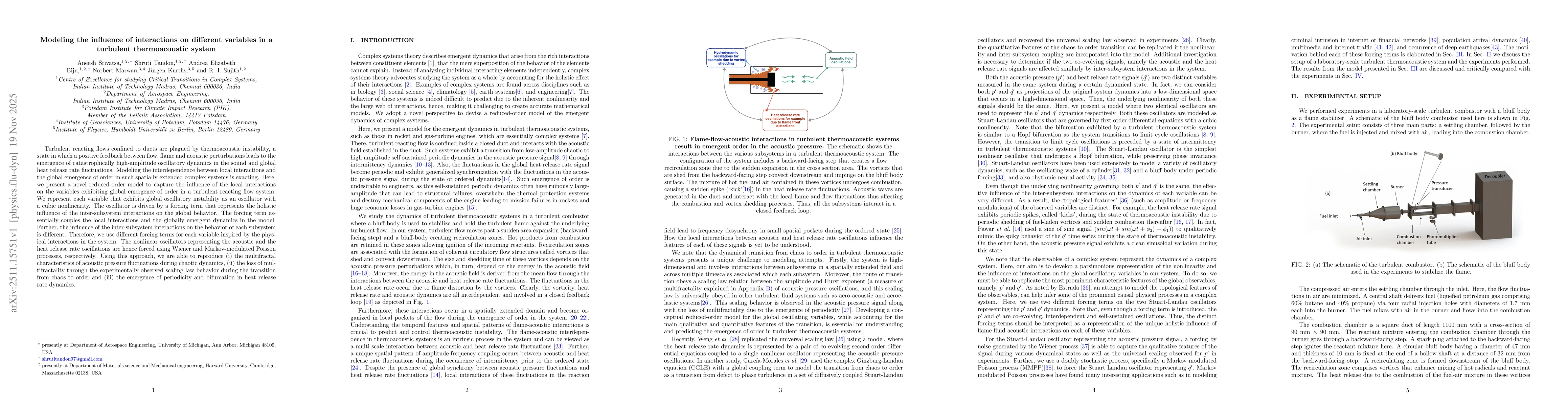 Thumbnail for Modeling the influence of interactions on different variables in a turbulent thermoacoustic system
