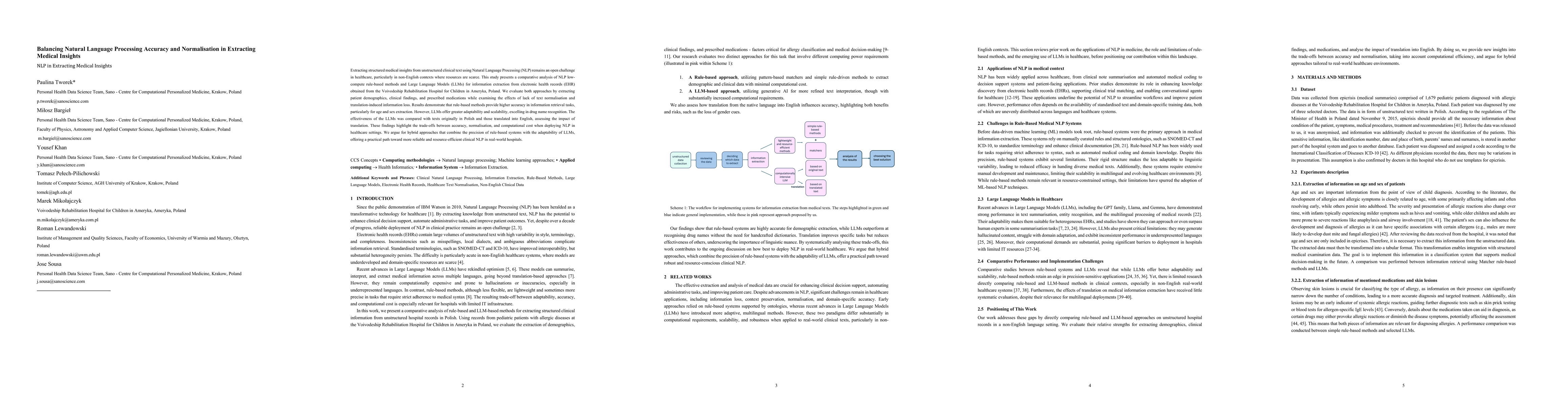 Thumbnail for Balancing Natural Language Processing Accuracy and Normalisation in Extracting Medical Insights