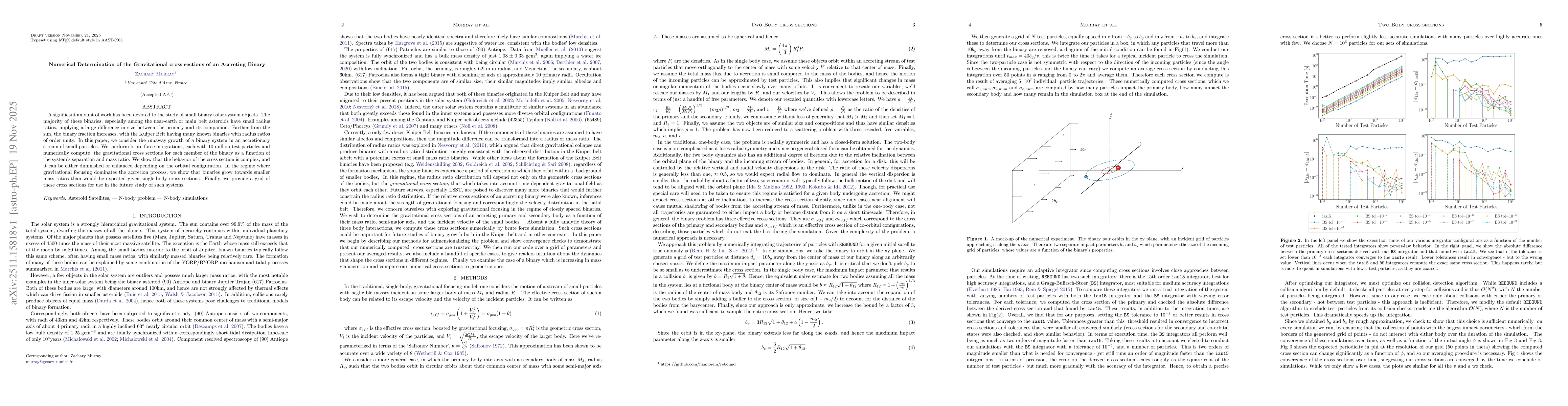 Thumbnail for Numerical Determination of the Gravitational Cross Sections of an Accreting Binary