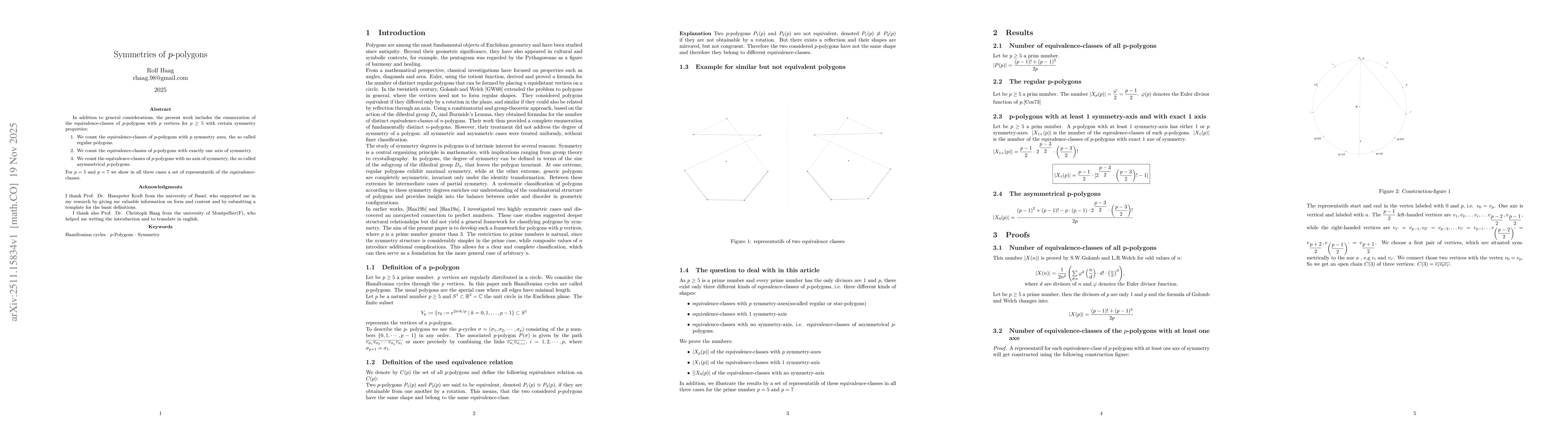 Thumbnail for Symmetries of p-polygons