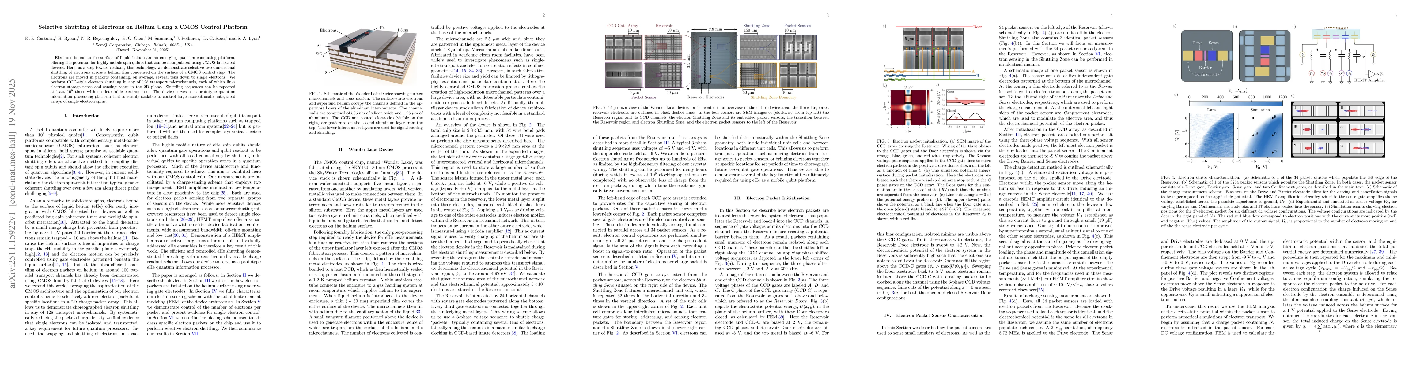 Thumbnail for Selective Shuttling of Electrons on Helium Using a CMOS Control Platform