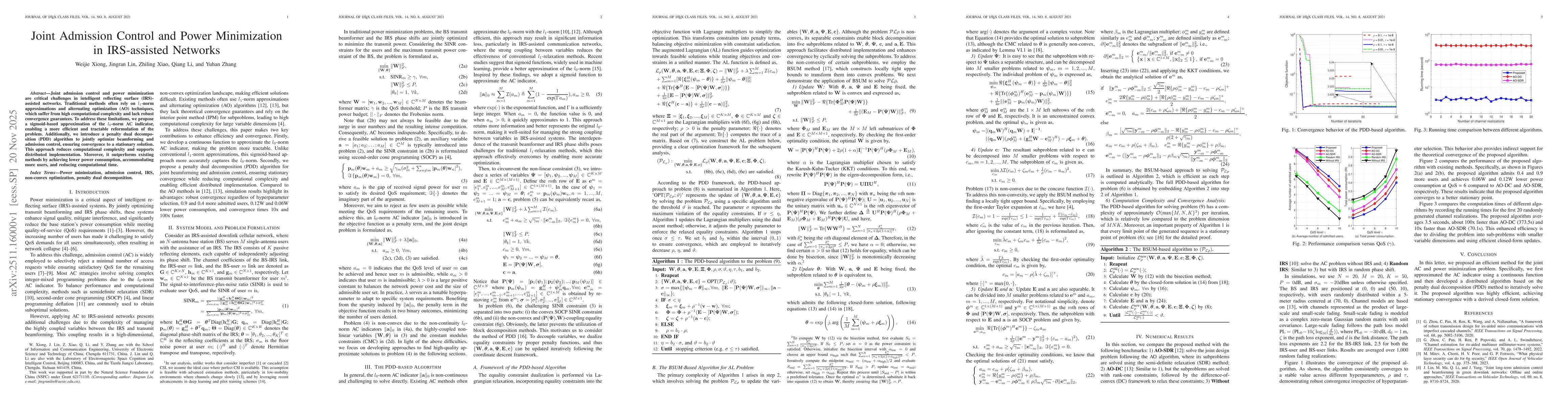 Thumbnail for Joint Admission Control and Power Minimization in IRS-assisted Networks