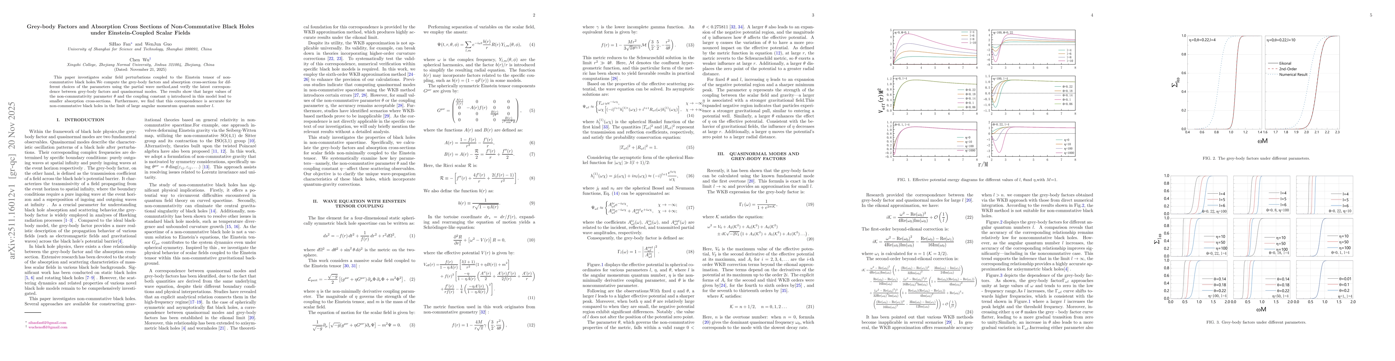 Thumbnail for Grey-body Factors and Absorption Cross Sections of Non-Commutative Black Holes under Einstein-Coupled Scalar Fields
