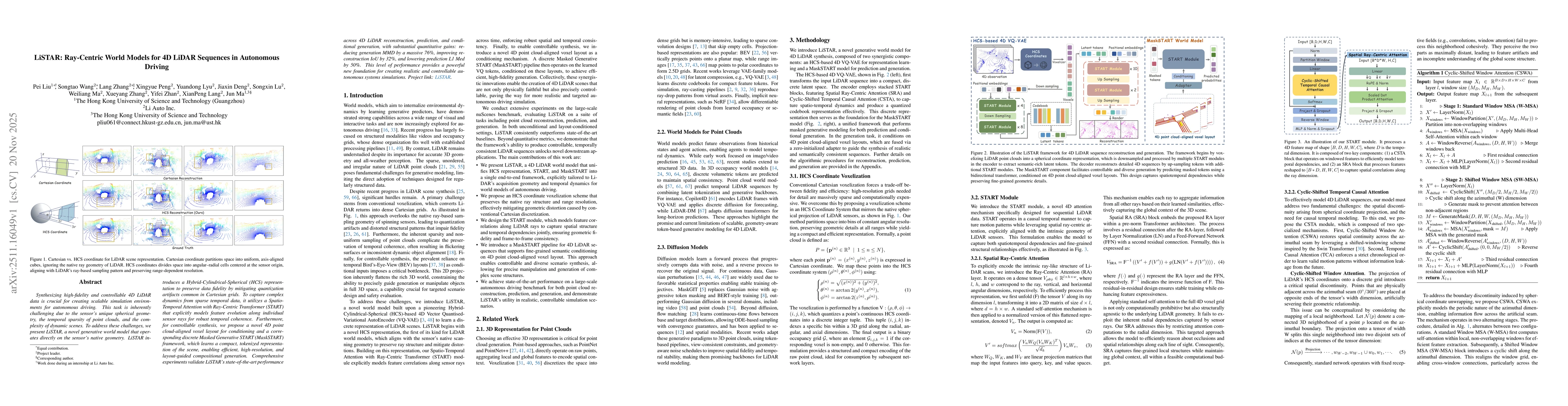 Thumbnail for LiSTAR: Ray-Centric World Models for 4D LiDAR Sequences in Autonomous Driving