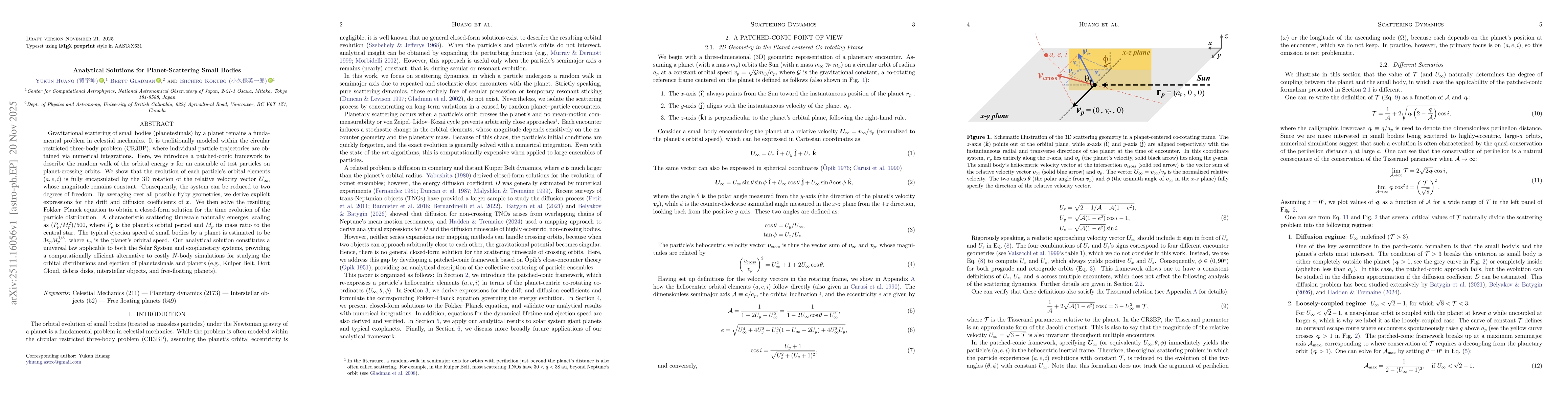 Thumbnail for Analytical Solutions for Planet-Scattering Small Bodies