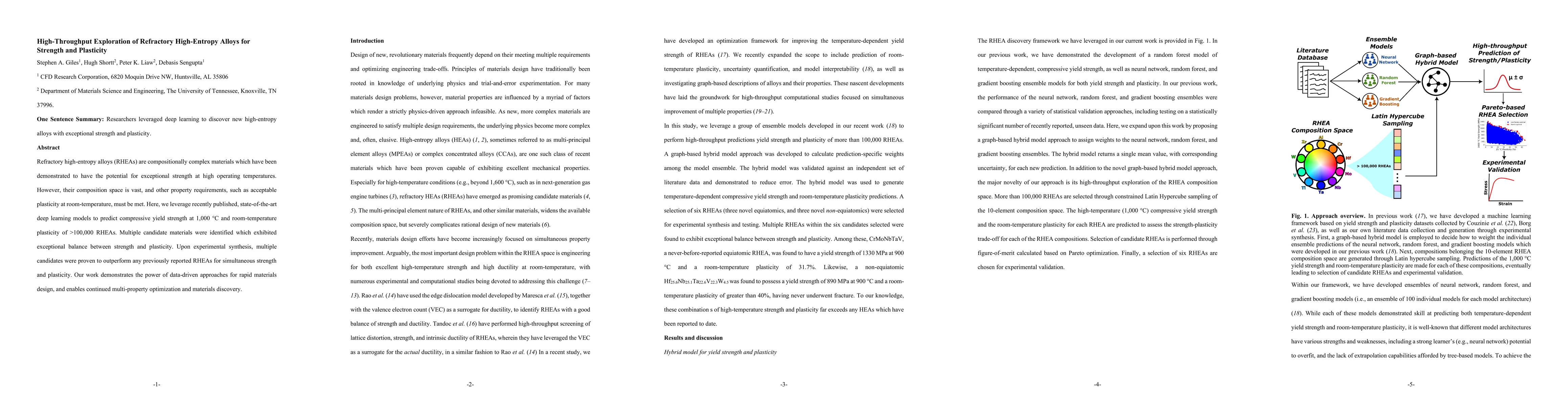 Thumbnail for High-Throughput Exploration of Refractory High-Entropy Alloys for Strength and Plasticity