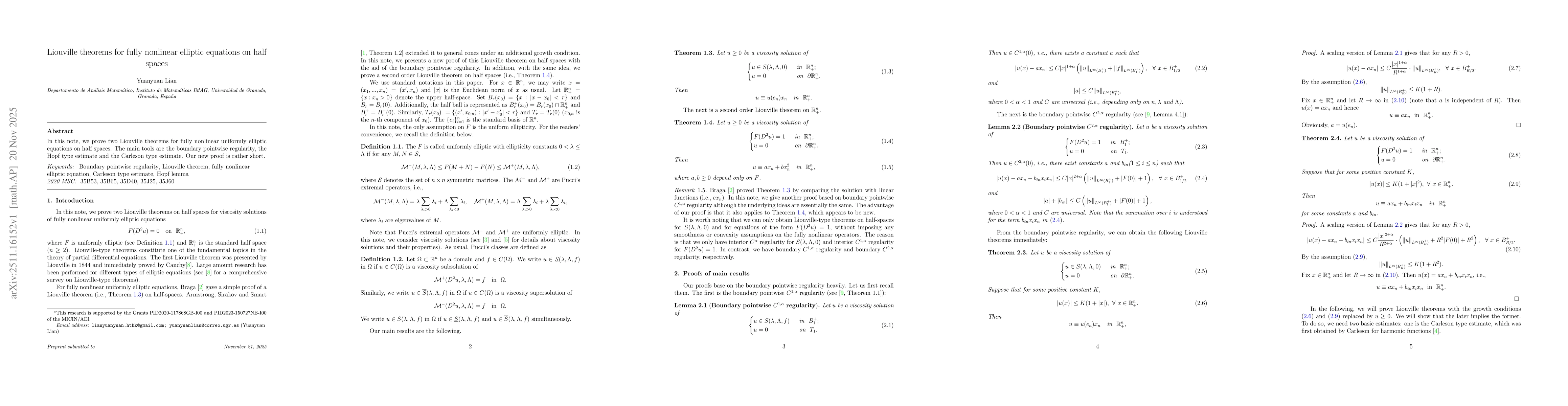 Thumbnail for Liouville theorems for fully nonlinear elliptic equations on half spaces