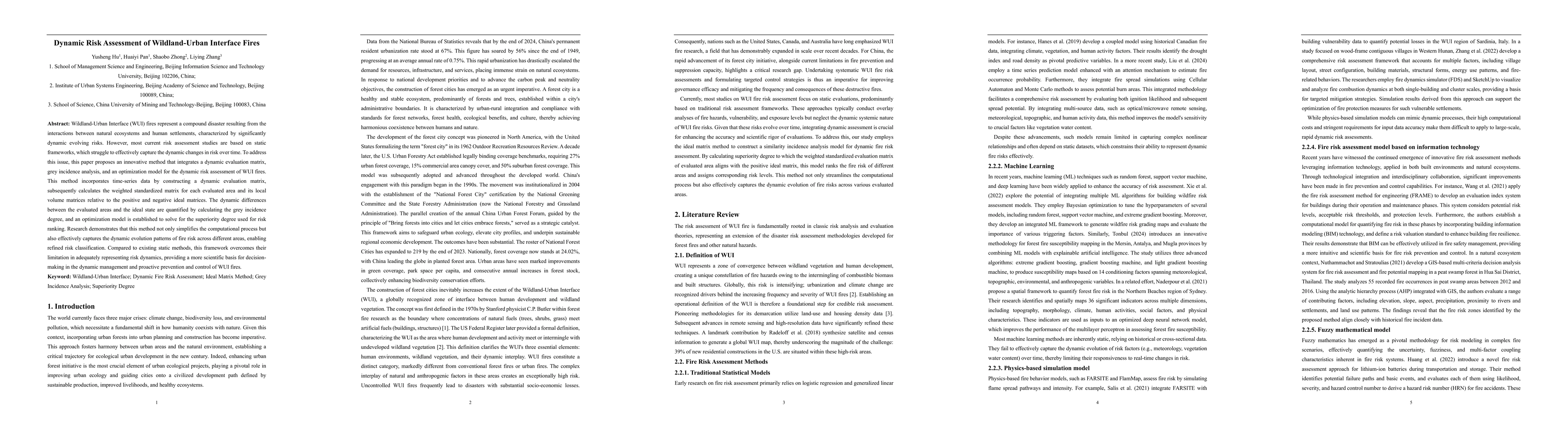 Thumbnail for Dynamic Risk Assessment of Wildland-Urban Interface Fires
