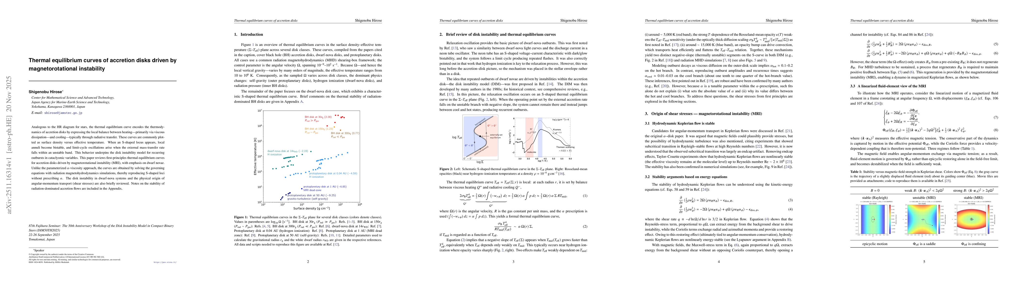 Thumbnail for Thermal equilibrium curves of accretion disks driven by magnetorotational instability