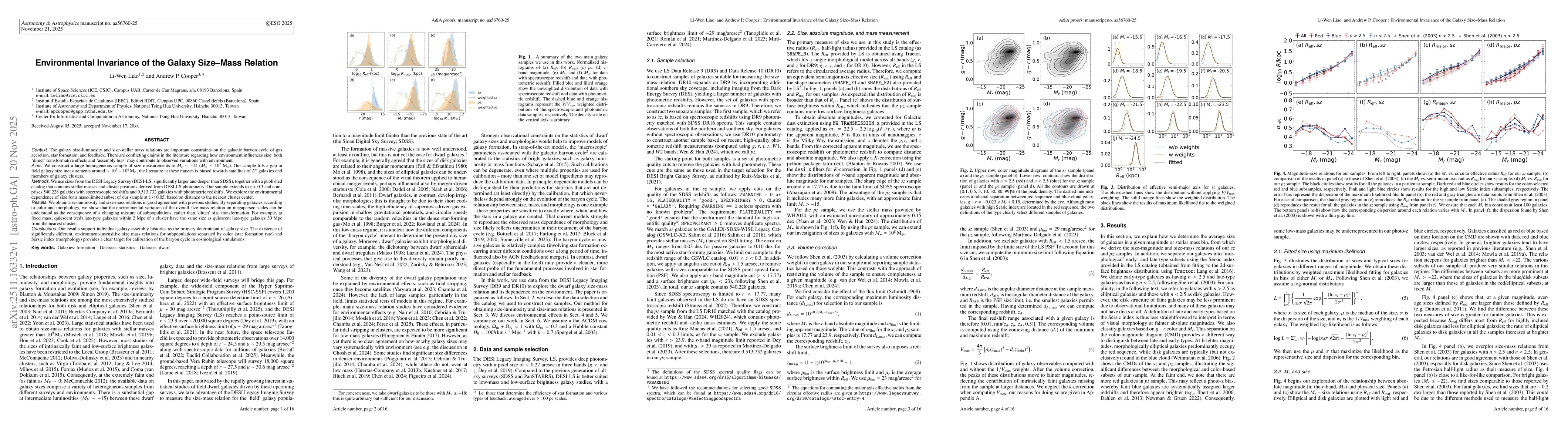 Thumbnail for Environmental Invariance of the Galaxy Size-Mass Relation