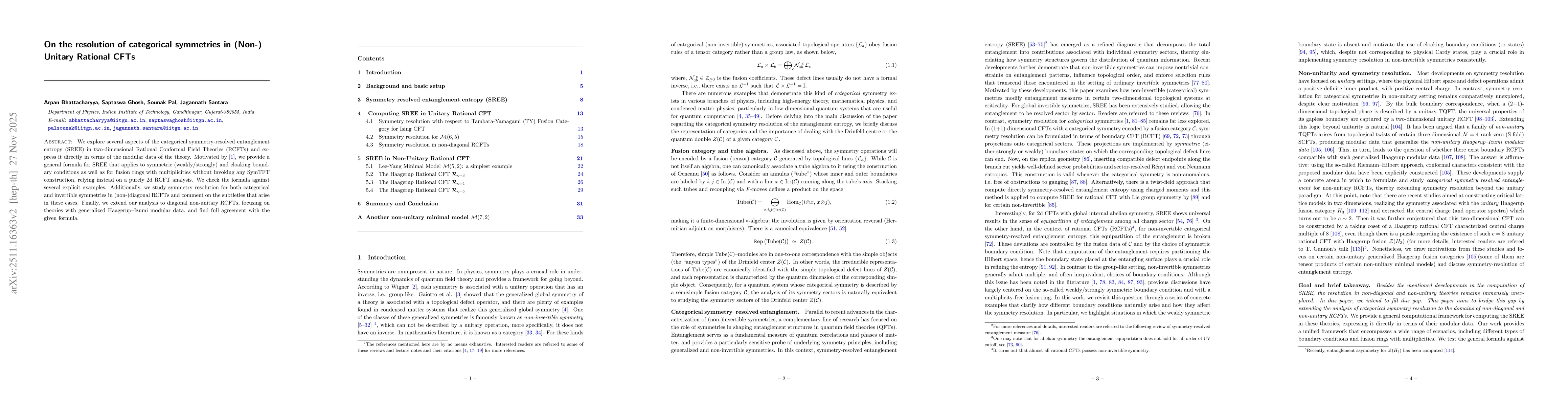 Thumbnail for On the resolution of categorical symmetries in (Non-) Unitary Rational CFTs