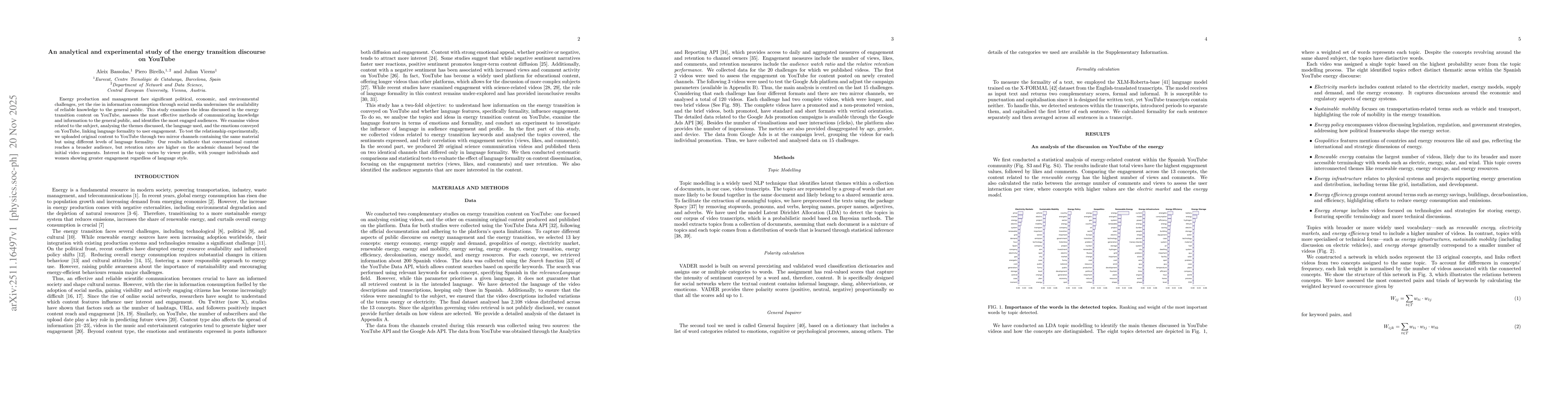 Thumbnail for An analytical and experimental study of the energy transition discourse on YouTube