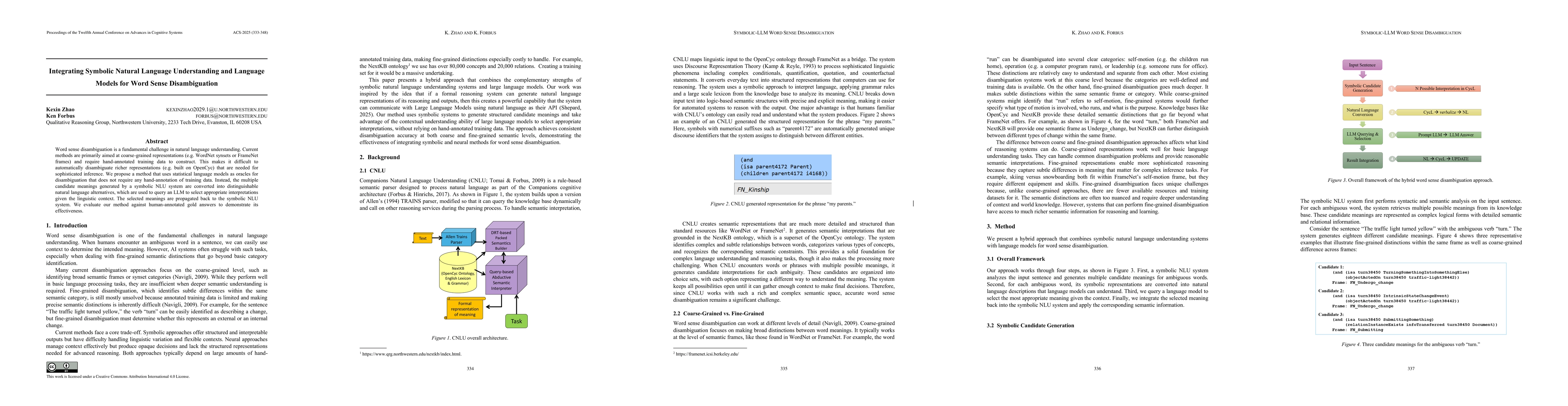Thumbnail for Integrating Symbolic Natural Language Understanding and Language Models for Word Sense Disambiguation