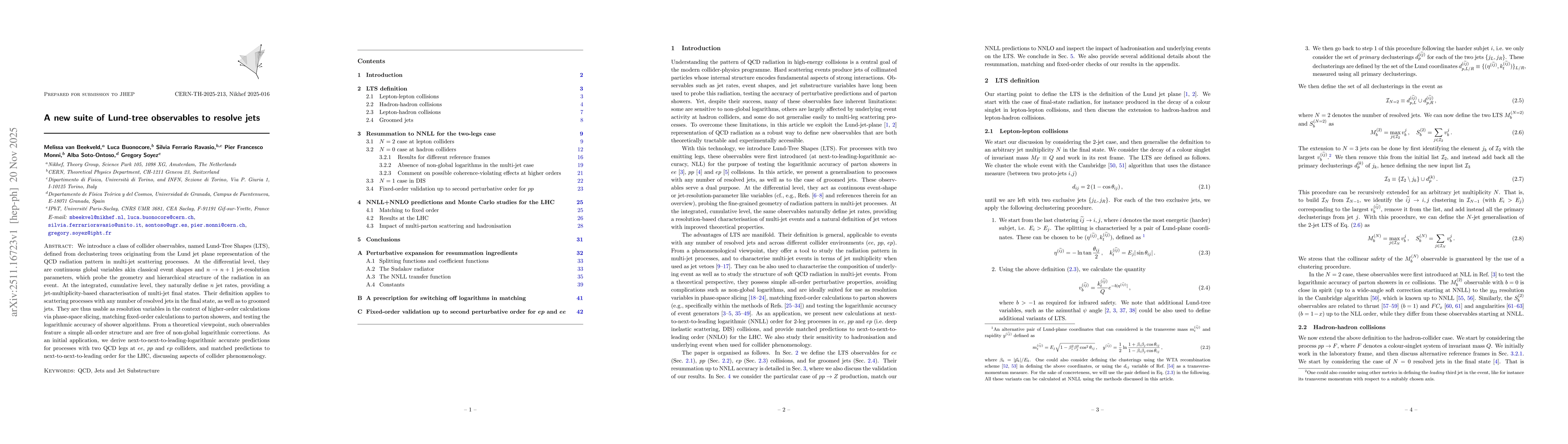 Thumbnail for A new suite of Lund-tree observables to resolve jets