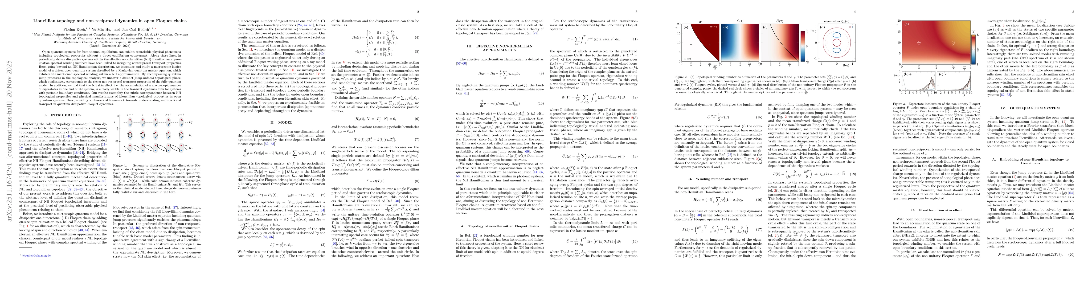 Thumbnail for Liouvillian topology and non-reciprocal dynamics in open Floquet chains