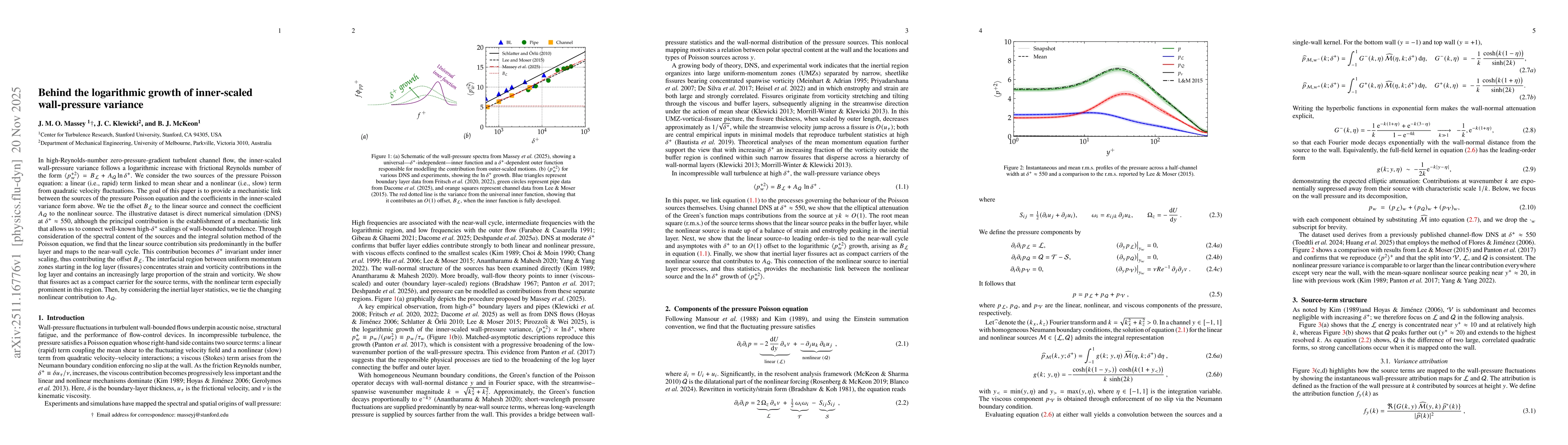 Thumbnail for Behind the logarithmic growth of inner-scaled wall-pressure variance