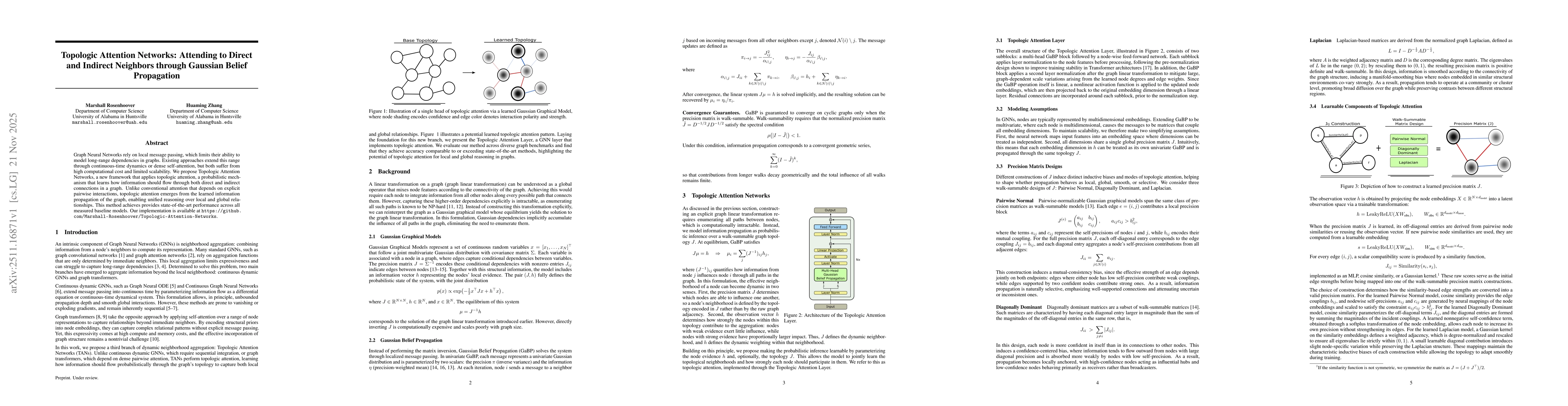 Thumbnail for Topologic Attention Networks: Attending to Direct and Indirect Neighbors through Gaussian Belief Propagation