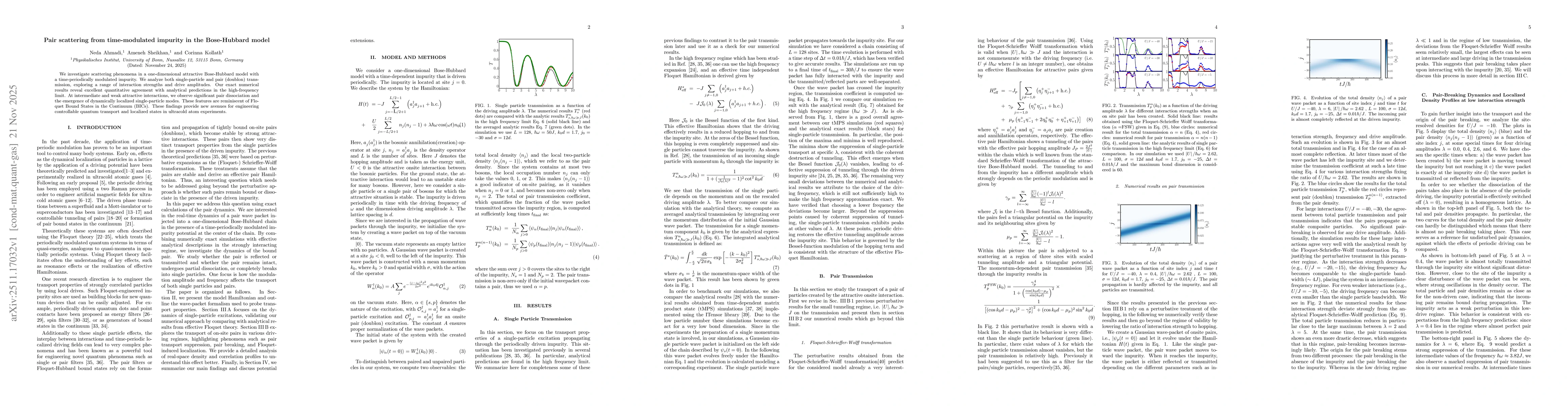 Thumbnail for Pair scattering from time-modulated impurity in the Bose-Hubbard model