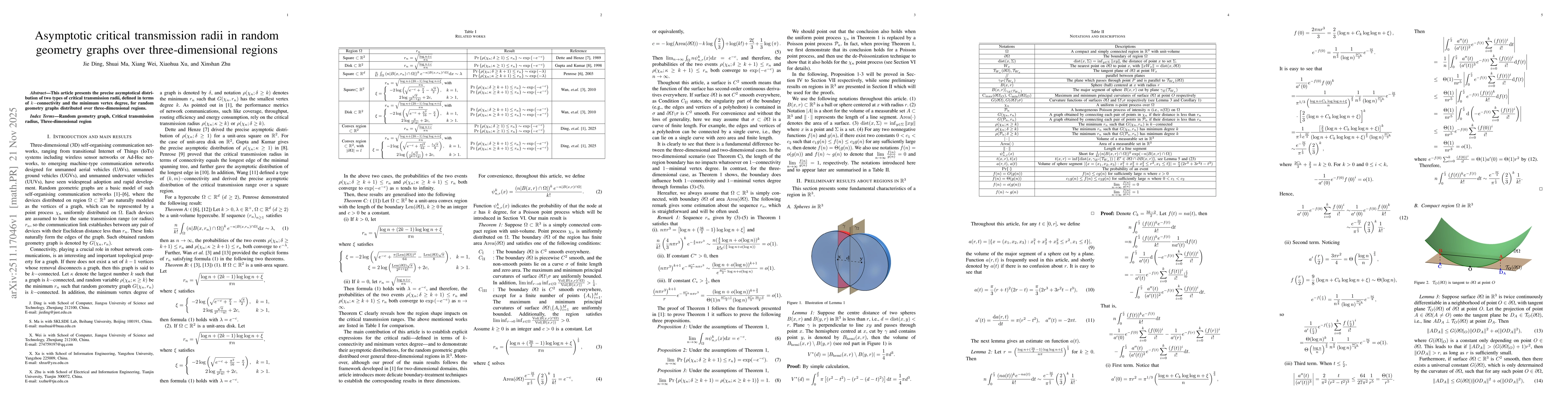 Thumbnail for Asymptotic critical transmission radii in random geometry graphs over three-dimensional regions