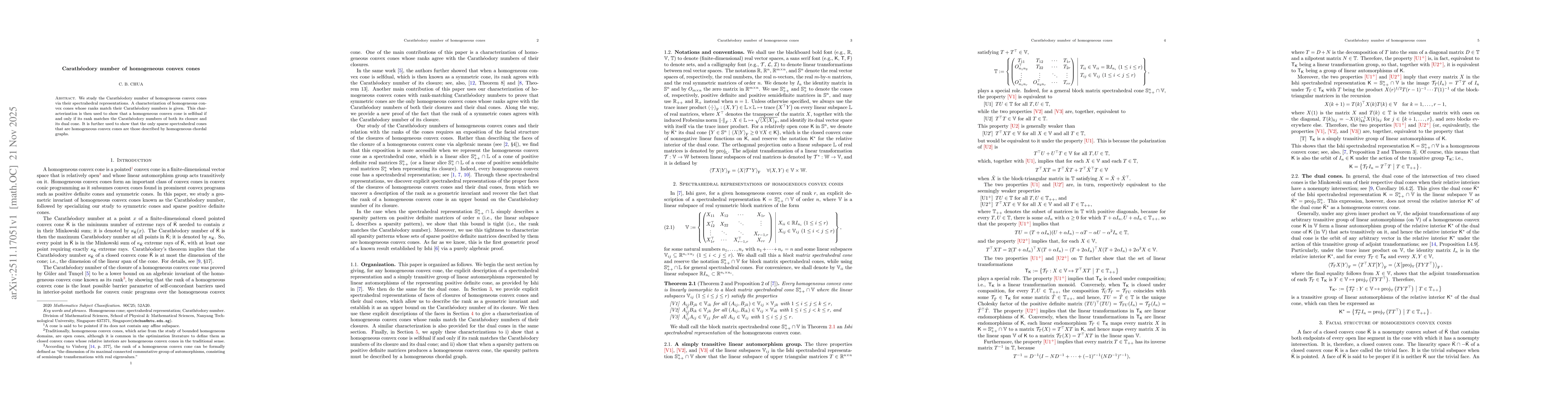 Thumbnail for Carathéodory number of homogeneous convex cones