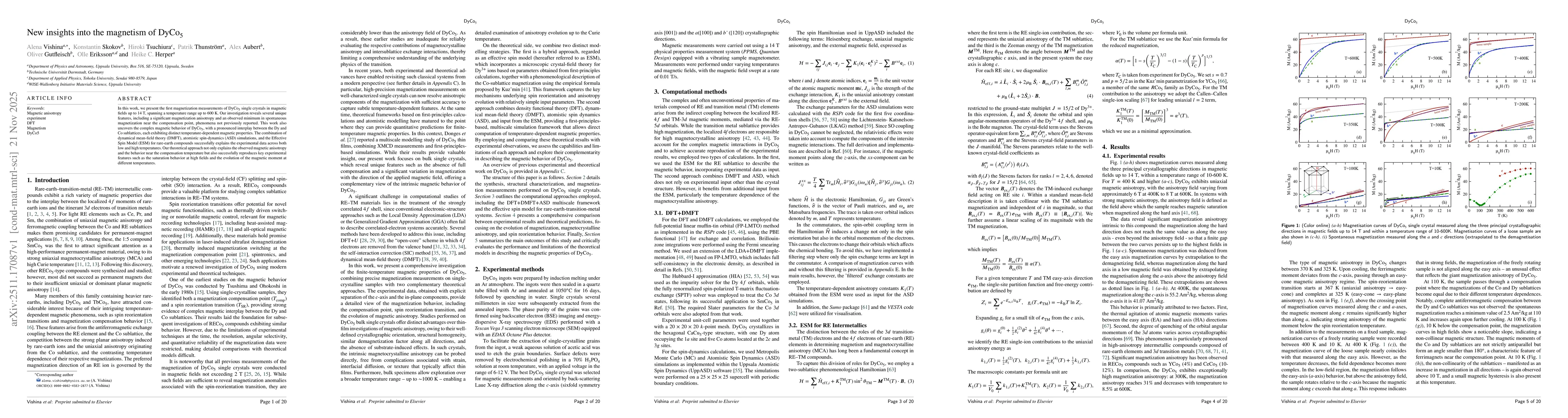 Thumbnail for New insights into the magnetism of DyCo$_{5}$