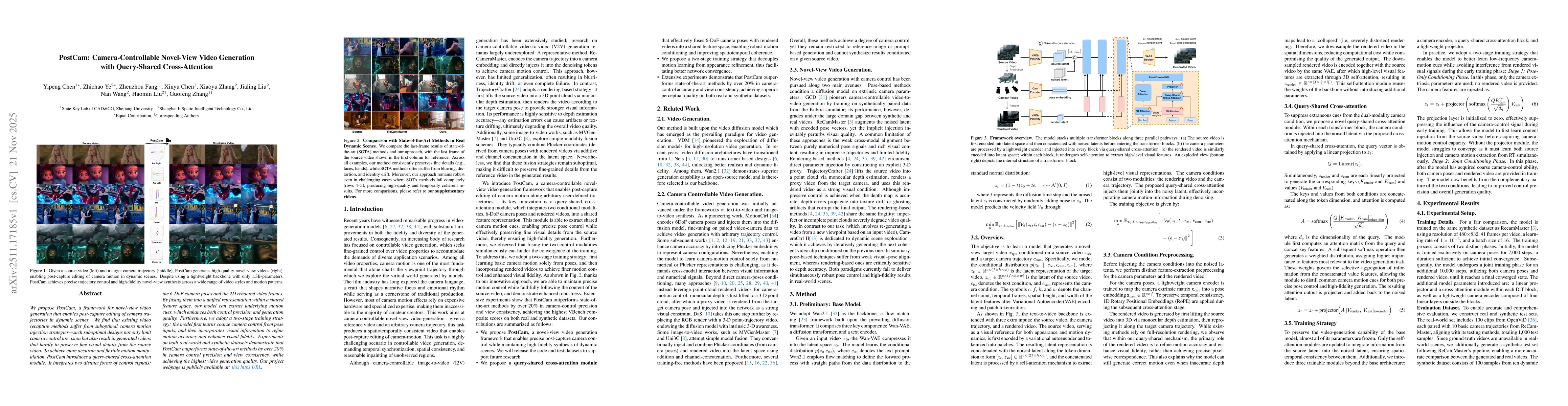 Thumbnail for PostCam: Camera-Controllable Novel-View Video Generation with Query-Shared Cross-Attention