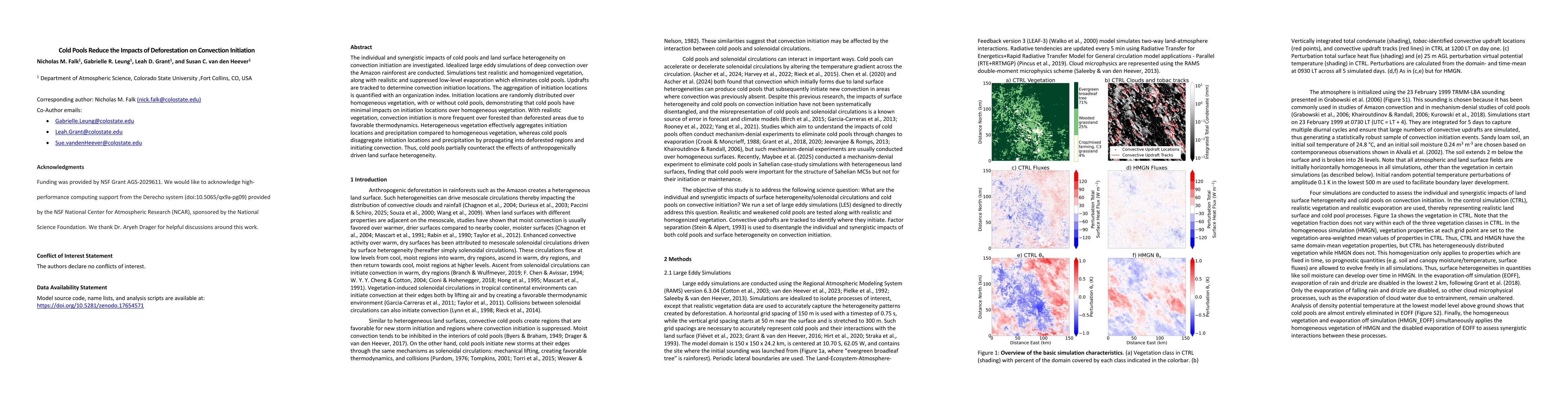 Thumbnail for Cold Pools Reduce the Impacts of Deforestation on Convection Initiation