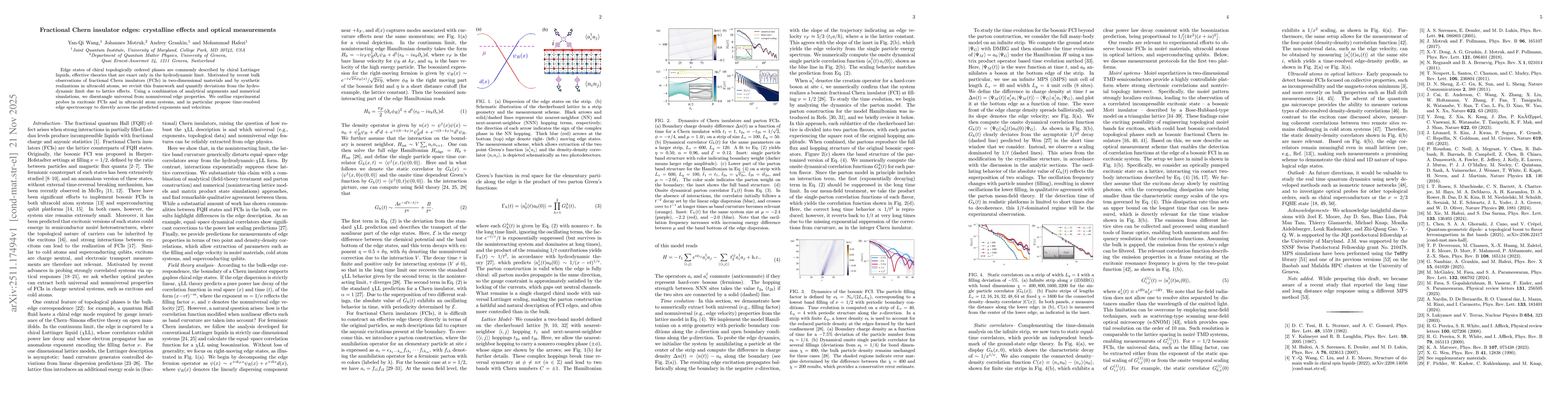 Thumbnail for Fractional Chern insulator edges: crystalline effects and optical measurements