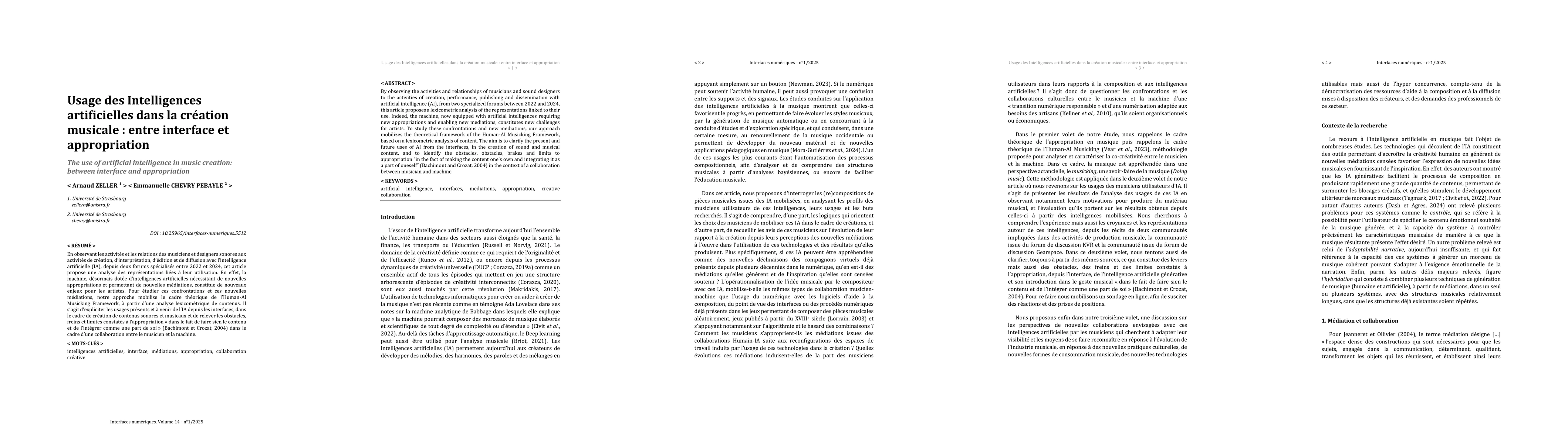 Thumbnail for The use of artificial intelligence in music creation: between interface and appropriation