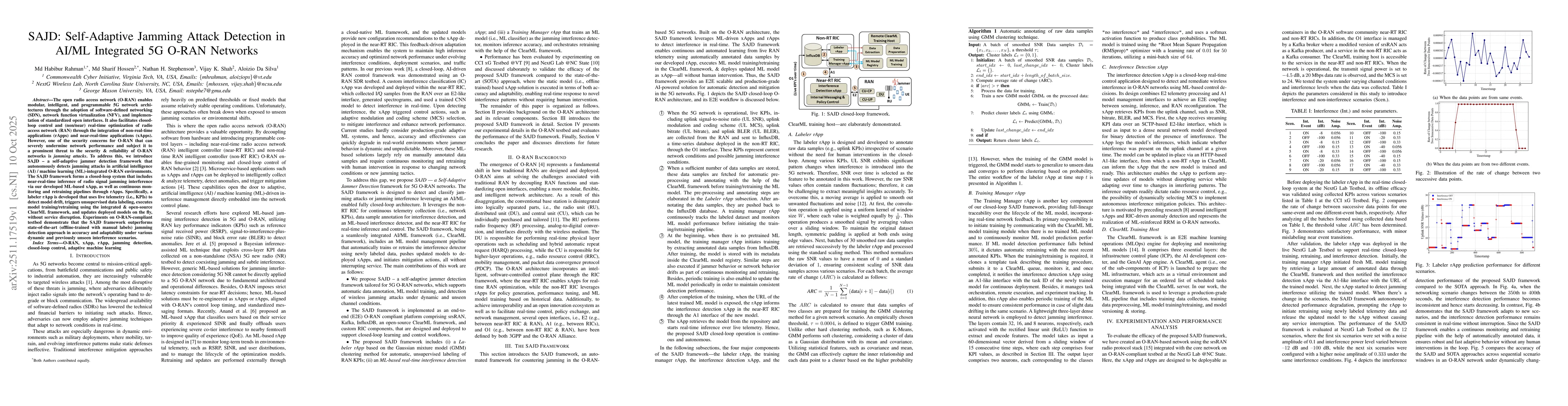 Thumbnail for SAJD: Self-Adaptive Jamming Attack Detection in AI/ML Integrated 5G O-RAN Networks