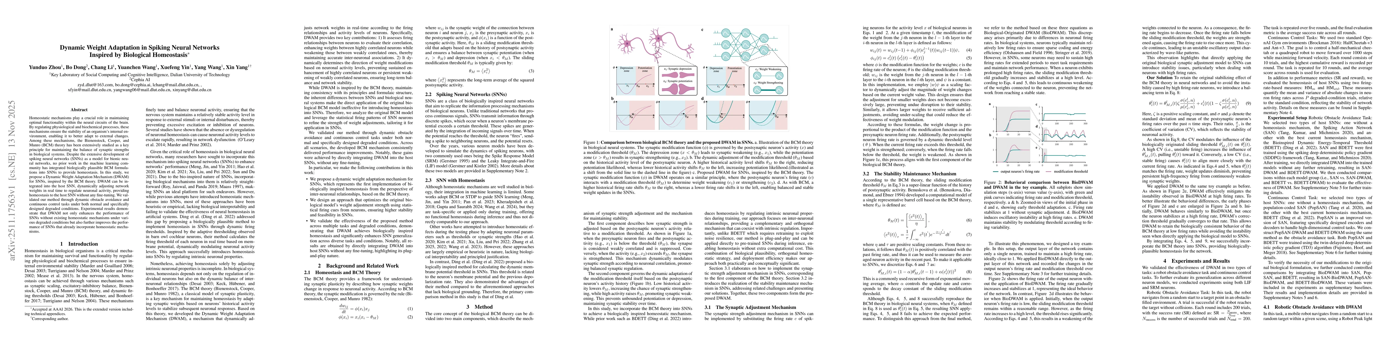 Thumbnail for Dynamic Weight Adaptation in Spiking Neural Networks Inspired by Biological Homeostasis