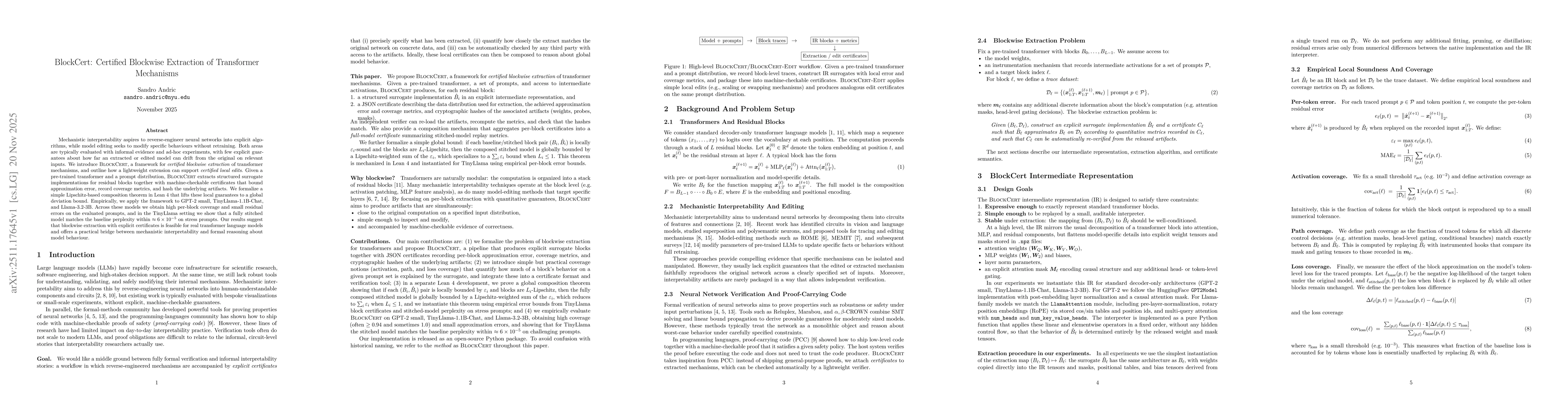 Thumbnail for BlockCert: Certified Blockwise Extraction of Transformer Mechanisms