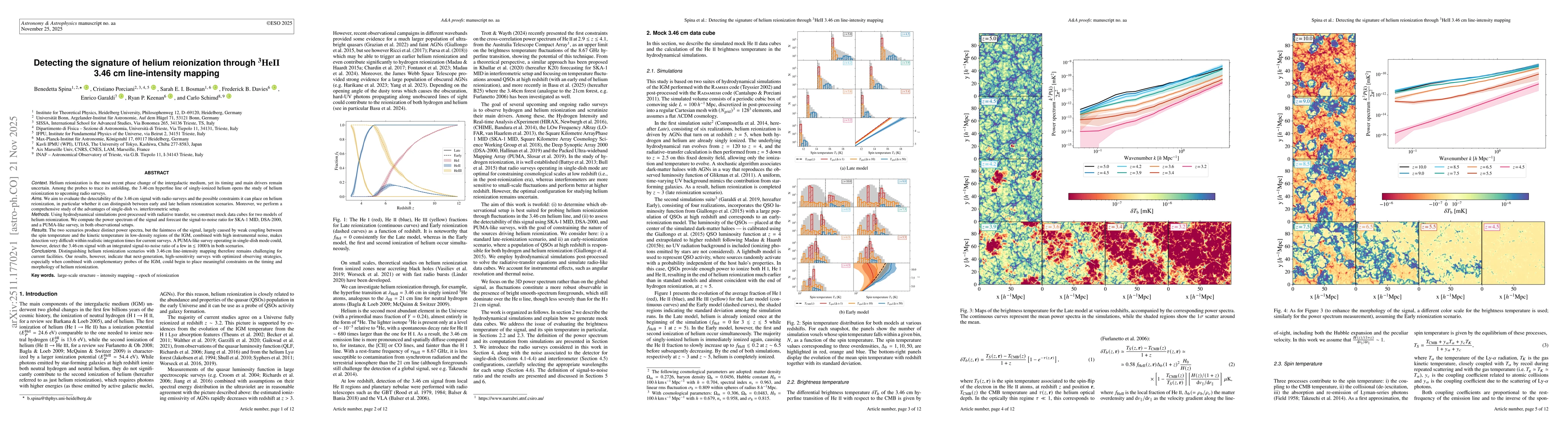 Thumbnail for Detecting the signature of helium reionization through 3HeII 3.46cm line-intensity mapping