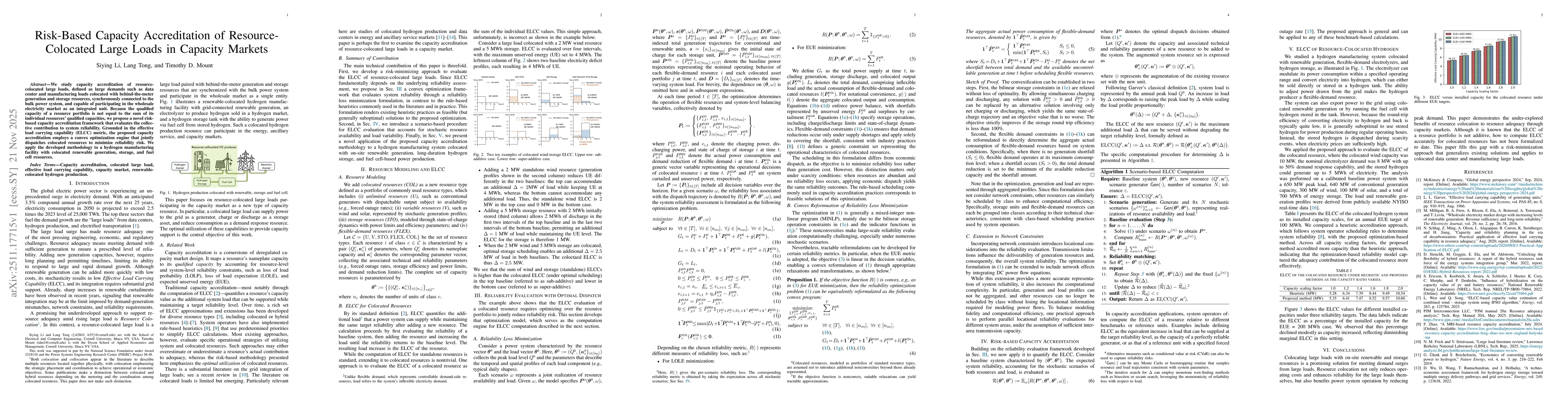 Thumbnail for Risk-Based Capacity Accreditation of Resource-Colocated Large Loads in Capacity Markets
