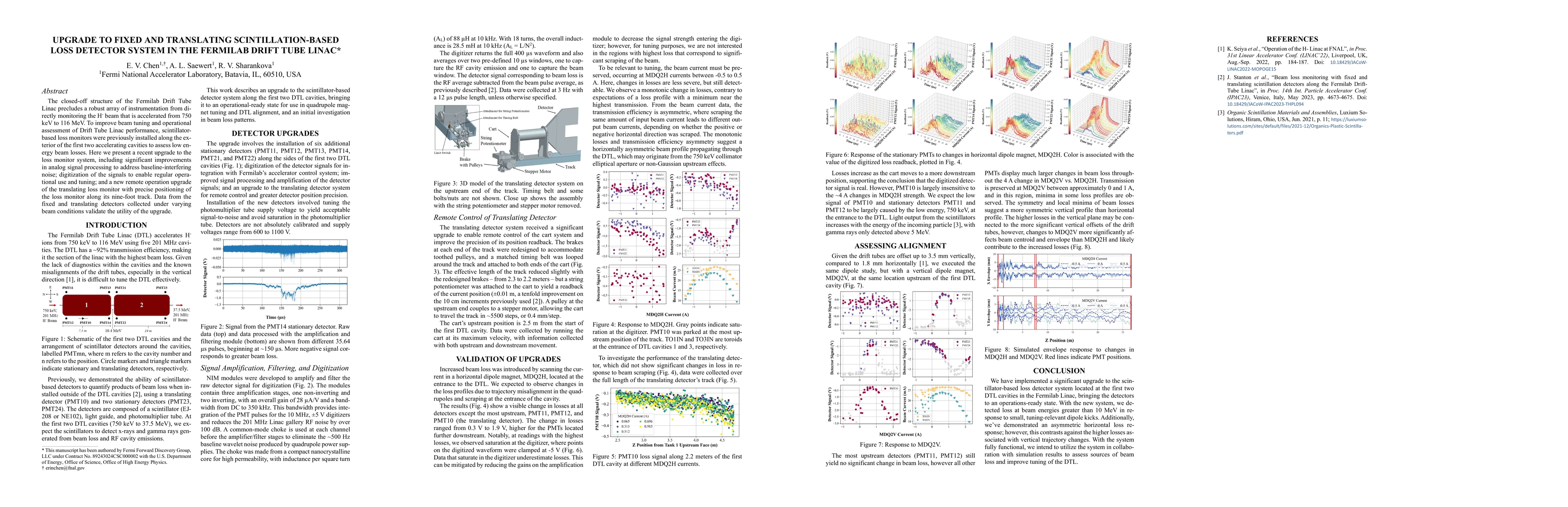 Thumbnail for Upgrade to Fixed and Translating Scintillation-based Loss Detector System in the Fermilab Drift Tube Linac