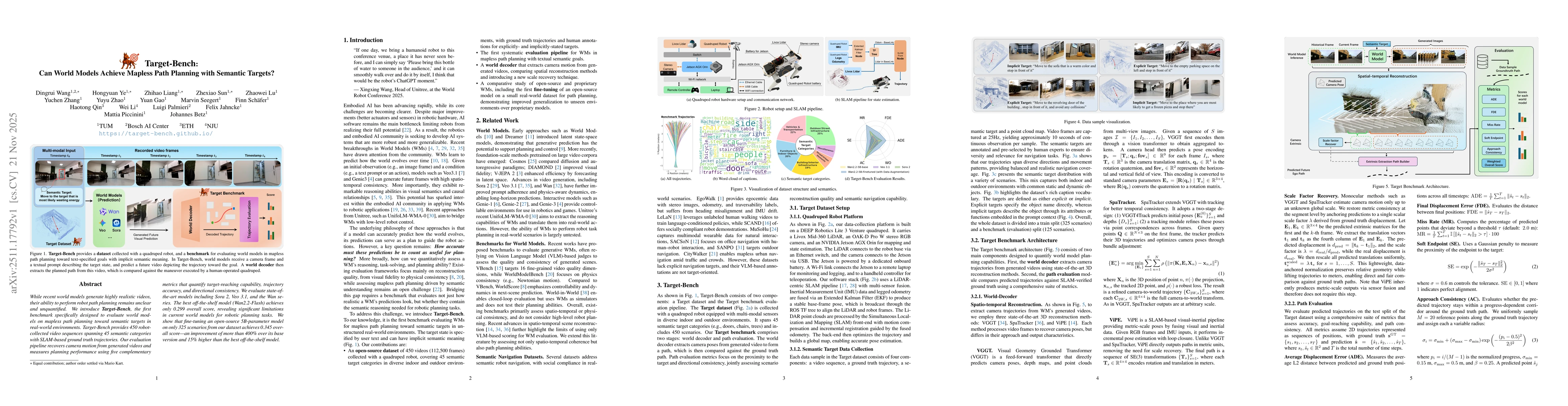 Thumbnail for Target-Bench: Can World Models Achieve Mapless Path Planning with Semantic Targets?