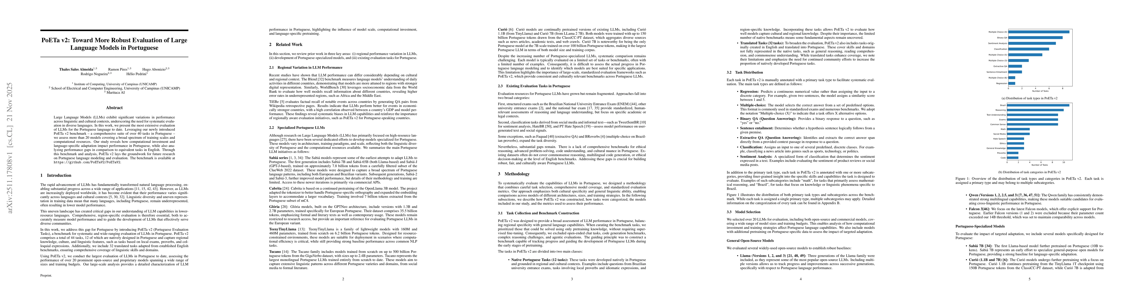 Thumbnail for PoETa v2: Toward More Robust Evaluation of Large Language Models in Portuguese