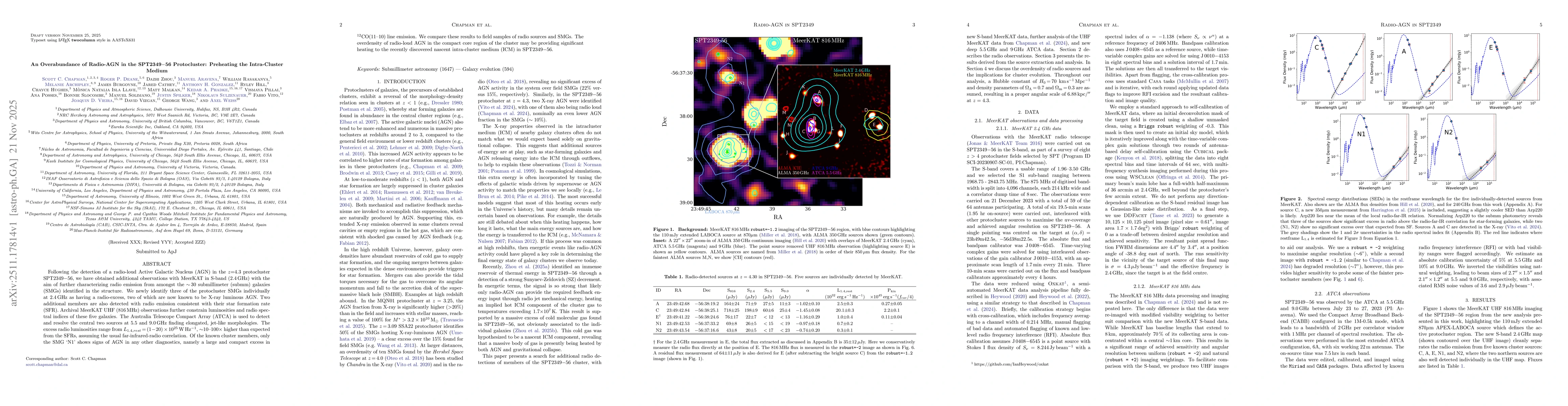 Thumbnail for An Overabundance of Radio-AGN in the SPT2349-56 Protocluster: Preheating the Intra-Cluster Medium