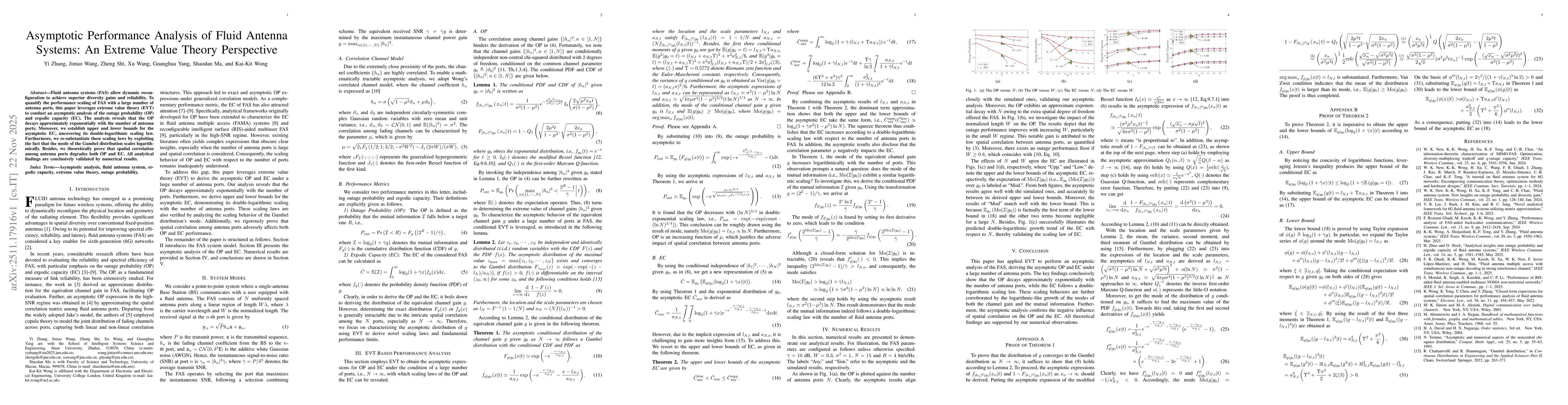 Thumbnail for Asymptotic Performance Analysis of Fluid Antenna Systems: An Extreme Value Theory Perspective