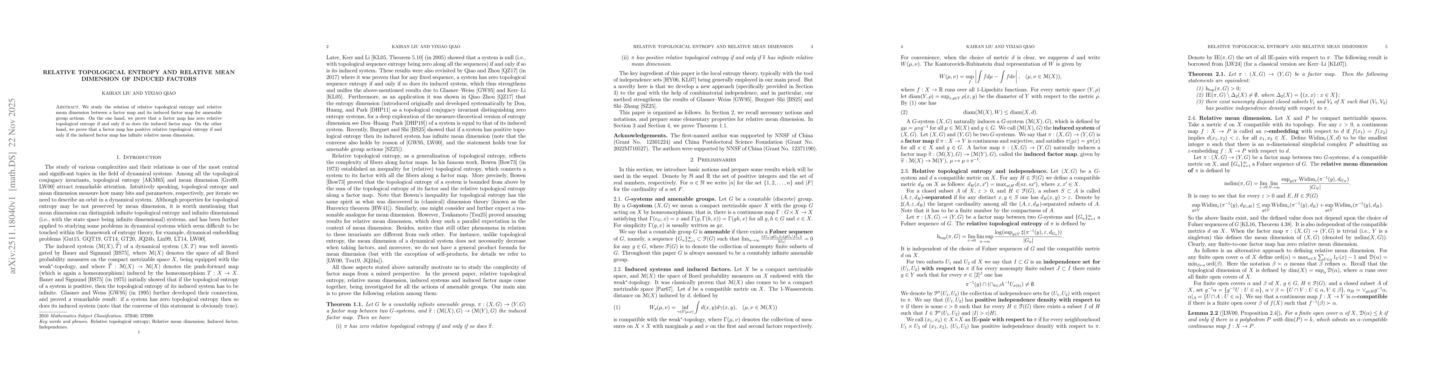 Thumbnail for Relative topological entropy and relative mean dimension of induced factors