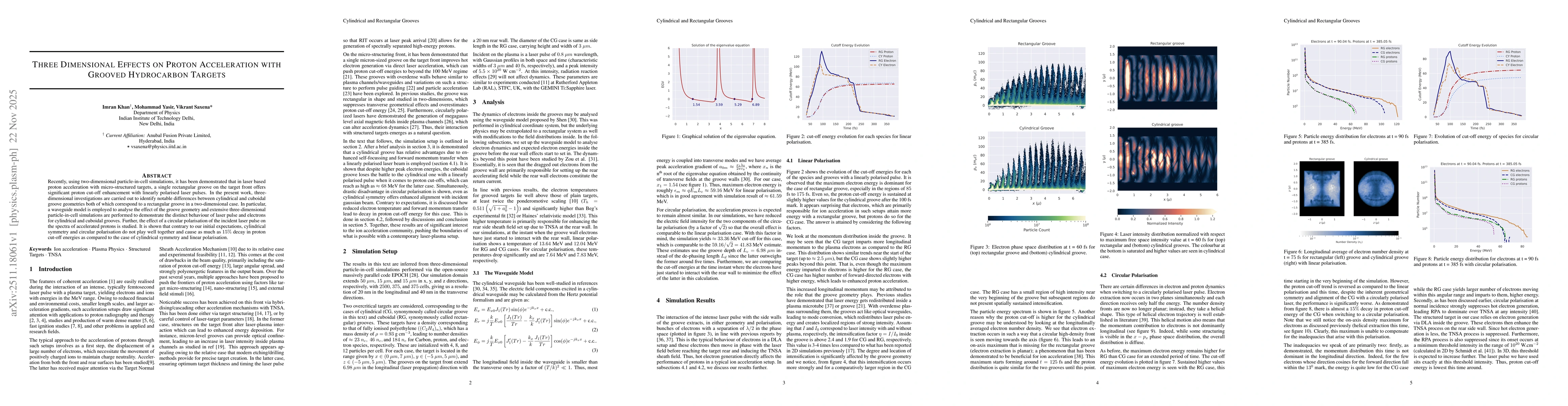 Thumbnail for Three Dimensional Effects on Proton Acceleration with Grooved Hydrocarbon Targets