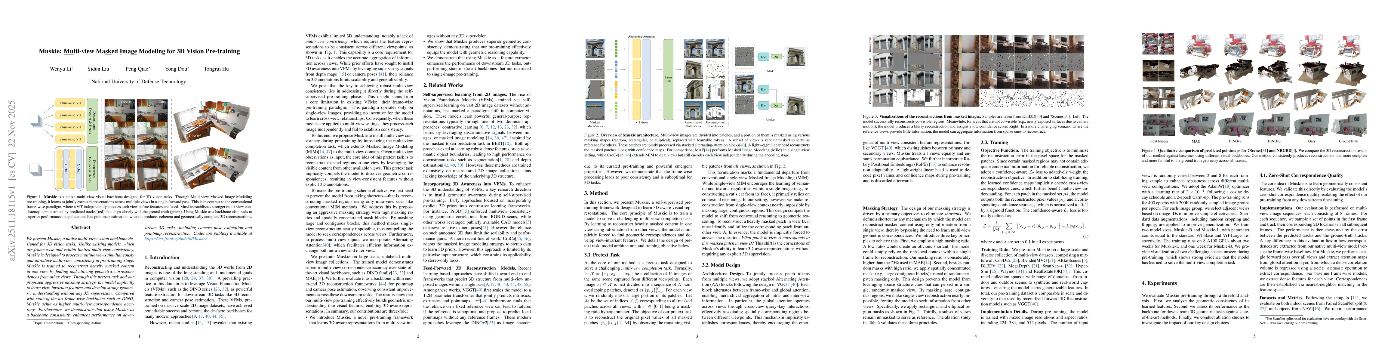 Thumbnail for Muskie: Multi-view Masked Image Modeling for 3D Vision Pre-training
