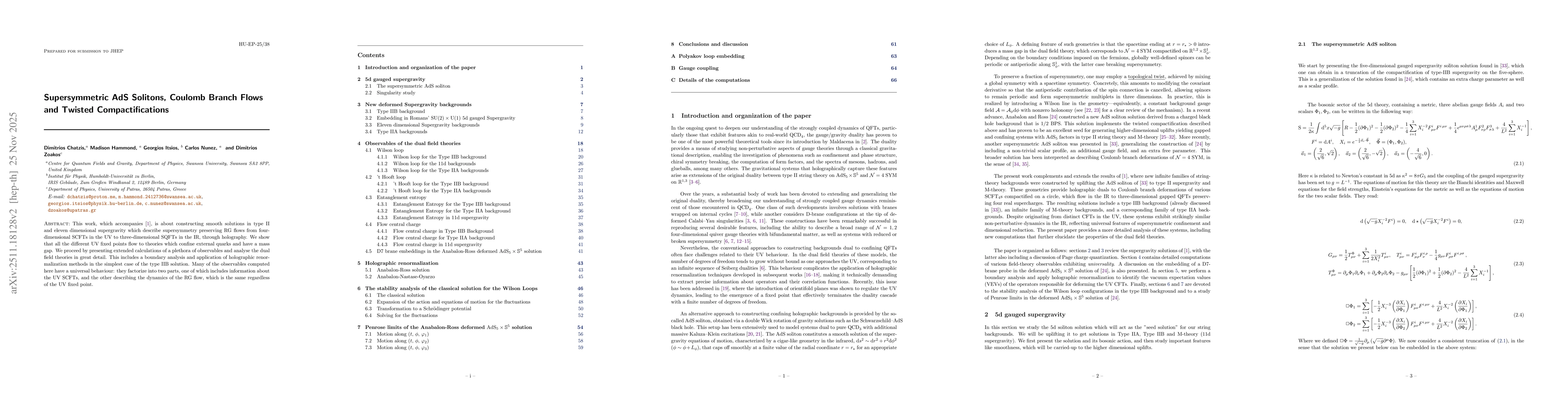 Thumbnail for Supersymmetric AdS Solitons, Coulomb Branch Flows and Twisted Compactifications